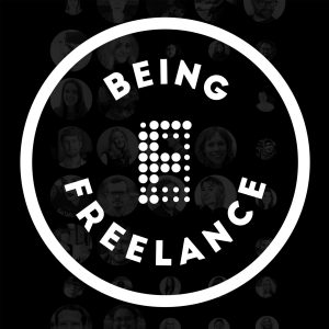 Being Freelance podcast logo