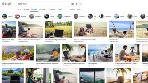 Digital nomad google search