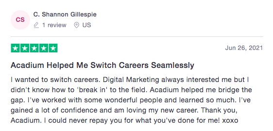 C. Shannon Gillespie - digital marketing apprentice